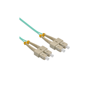 Eussonet Multimode OM4 ( SC/UPC-SC/UPC) Duplex Fiber Patch Cord - 1 Meter | EU-OM4SC-1M-404