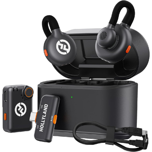 Hollyland LARK M2S Combo 2-Person Wireless Microphone System for Cameras and Mobile Devices