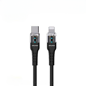 AWEI Smart Fast Charging Cable For Lightning 100cm Black | CL-138L-BLACK