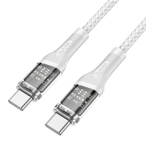 Hoco 60W Transparent Braided USB-C Cable | U111