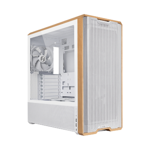Lian Li LANCOOL 217 Case - Genuine Walnut Wood Computer White Case | G99.LAN217W.00