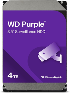 Western Digital 4TB WD Purple Surveillance Internal Hard Drive 3.5” SATA 6Gb/s 5400RPM 256MB Cache