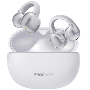 Promate Wireless Earbuds BT with Charging Case Open-Ear Clip-On - White | AIRCLIP.WHITE
