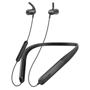 Promate SportFit™ High Fidelity Wireless ENC Neckband Earphones with 200 Hours Playtime - Black | LEAP-200H.BLACK