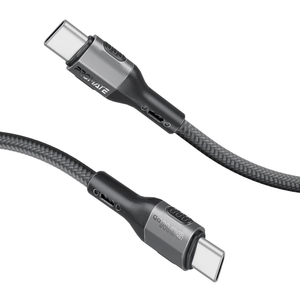 Promate Tough-Built 60W Power Delivery USB-C Cable - Black | FletchLink-CC.BLACK