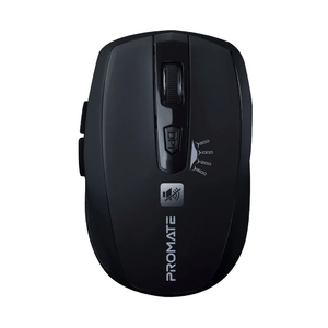 Promate Silent Switch Streamlined Wireless Mouse - Black | Breeze.BLACK