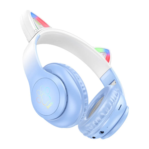 Hoco Kids Wireless & Wired Headphones - Blue | W42