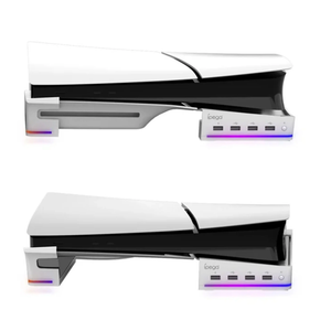 IPEGA RGB Horizontal Stand with 4 USB Ports for PS5 Slim & PS5 Pro - PG-P5S021