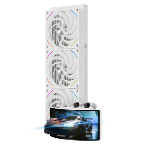 Thermalright Rainbow Vision 360 Turbo ARGB White Liquid CPU Cooler with 6.67″ Curved Screen