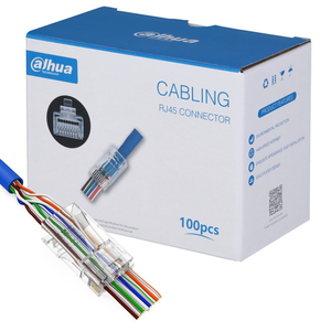 Dahua CAT6 RJ45 Pass Through Connectors - 100 PCS | DH-PFM976-631-PT
