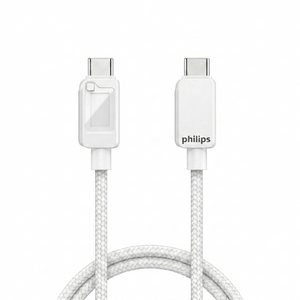 Philips USB-C to USB-C Cable 100W 1m - White | DLC5011CW/70