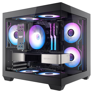 DarkFlash C275P M-ATX PC Case Black | DF-C275P-BK