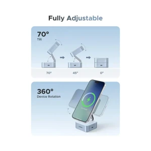 UGREEN W752 Qi2 25W MagFlow 2-in-1 Wireless Charger MagSafe-Compatible USB-C | 55960B