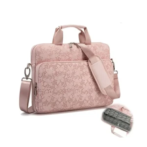 Kinmac 360° Shockproof Embossed Leather Laptop Case Cloud Flower | KMC472-73