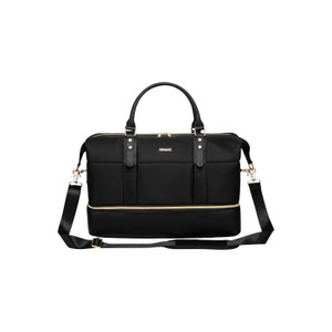 KINMAC The Ultimate 3-in-1 KMC480 Travel Duffel Bag – Black Water-Resistant Weekender with Shoe Compartment & Laptop Sleeve
