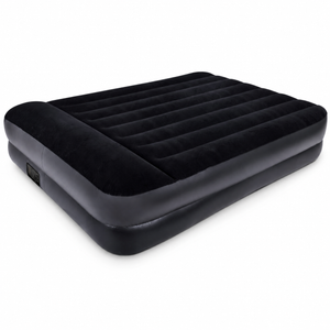 Avenli High-Raised Flocked Airbed with Built-In Electric Pump 203 x 152 x 46cm | 24018EU