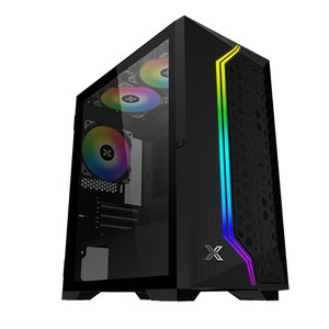 Xigmatek Gemini II Black MATX ARGB Led 3pcs | EN48649