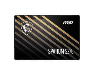 MSI Spatium S270 240GB — 2.5" SATA III SSD | 500/400 MB/s, 3D NAND