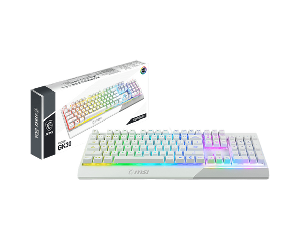 MSI Vigor GK30 Gaming Keyboard White Arabic | GK30