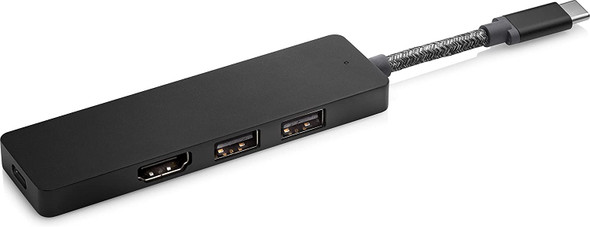 HP ENVY USB-C Hub USB 3.2 Gen 1 (3.1 Gen 1) Type-C, Black | 5LX63AA#UUF