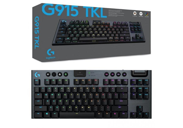 Logitech G915 TKL Tenkeyless Lightspeed Wireless RGB Mechanical Gaming Keyboard | 920-008962