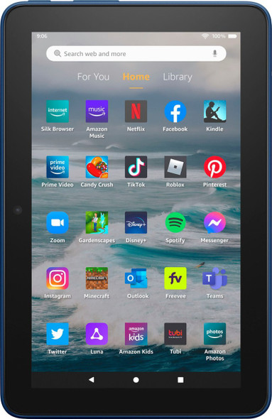 Amazon Fire (2022 release) 7" 16GB Tablet, Denim