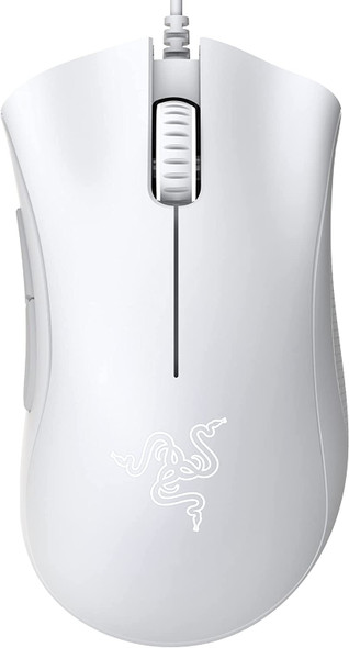 Razer DeathAdder Essential Gaming Mouse - 5 Programmable Buttons, Mercury White | RZ01-03850200-R3M1