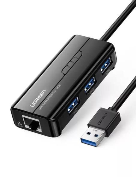 UGreen USB3.0 HUB with Gigabit Ethernet Adapter | 20265