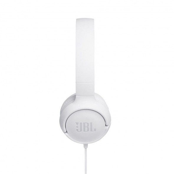 JBL TUNE 500 On-Ear Wired Headphone - White | Tune 500