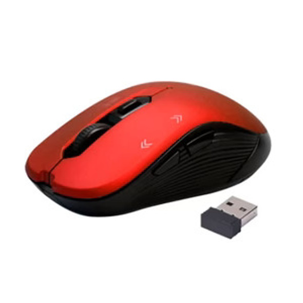 Promate 800/1200/1600Dpi Optical Tracking Wireless Mouse-Red | SLIDER-R