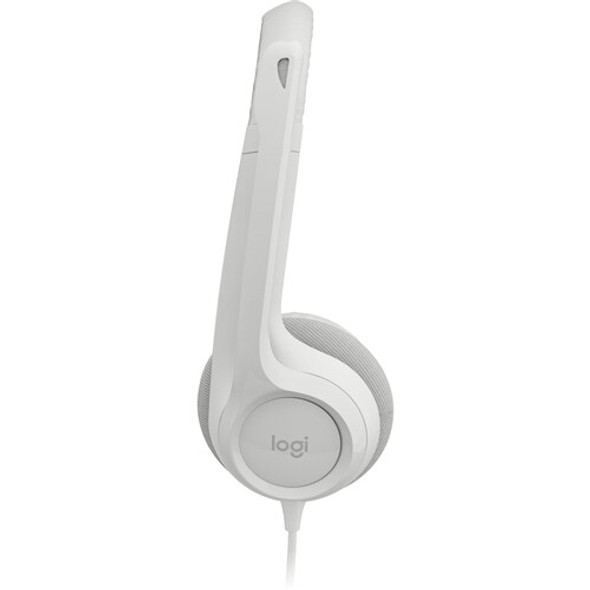 Logitech H390 Wired Headset, White | H390