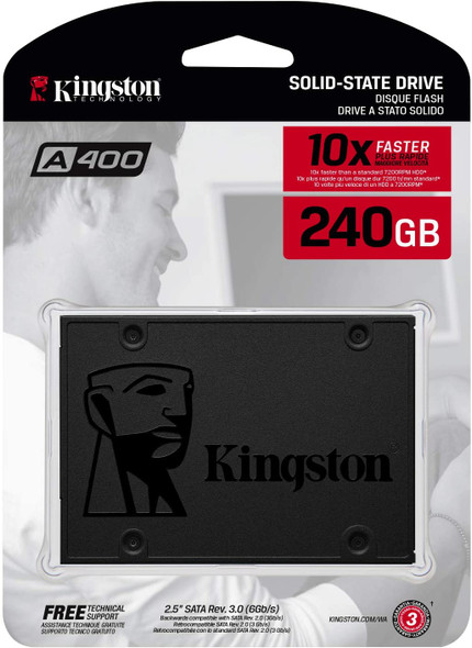 Kingston 240GB A400 SATA 3 2.5" Internal SSD SA400S37/240G