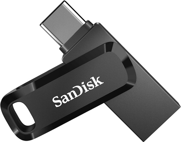 SanDisk 256GB Ultra Dual Drive Go USB Type-C Flash Drive, Black | SDDDC3-256G-G46