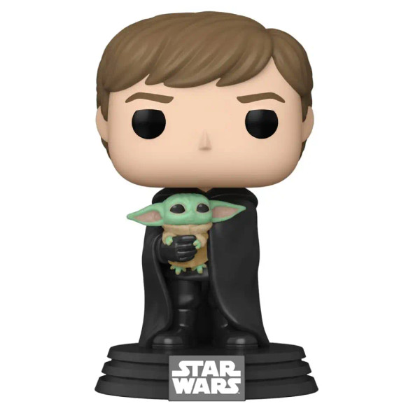 Funko Pop Star Wars: Mandalorian - Luke with Child Vinyl Bobblehead