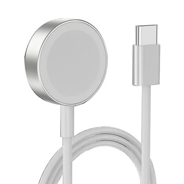 Green Lion Magnetic Charging Type-C Cable for Apple Watch ,White | GNMCTCISL