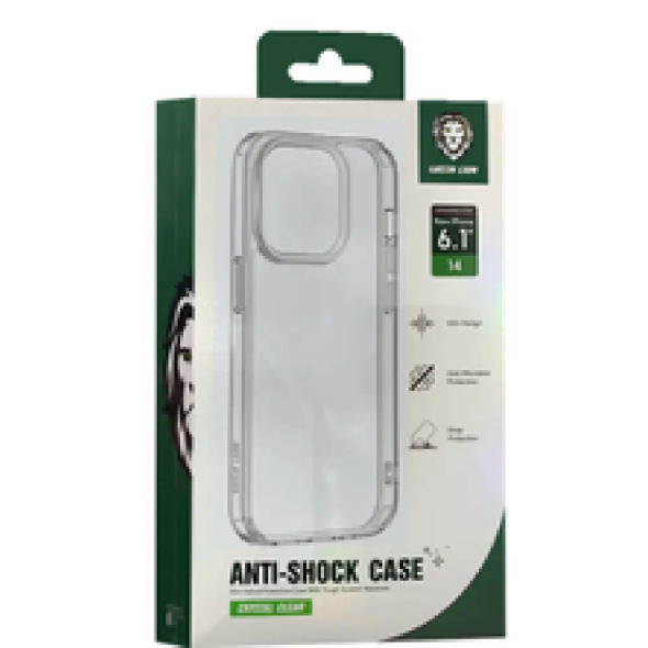 Green Lion Anti-Shock Case, iPhone 14 (6.1") ,Clear | GNASC14CL