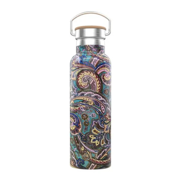 Green Pattern Bottle 600ml/21oz ,Floral| GNPVFML