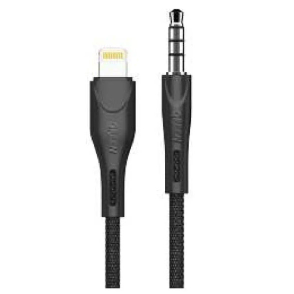 Green Charge and Sync , AUX to Lightning Cable 1.2M ,Black | GN35CIPH2BK