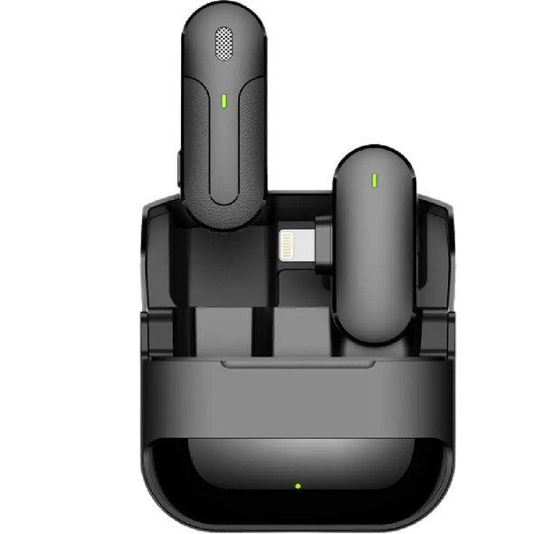 Green Lion Wireless Microphone Type -C Connector , Black | GNWIRTYCBK