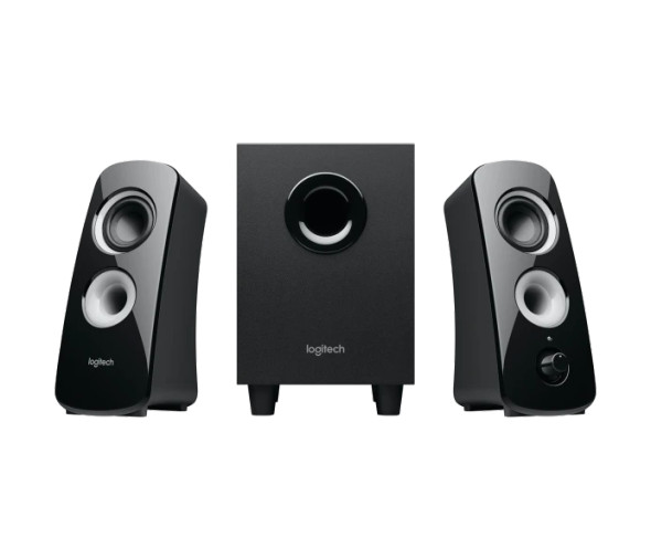 Logitech - Haut-parleur 2.0 Z120 - 980-000513 - Noir et Blanc - Enceinte PC  - Rue du Commerce