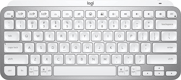 Logitech MX Keys Mini Wireless keyboard - Pale Gray | 920-010473