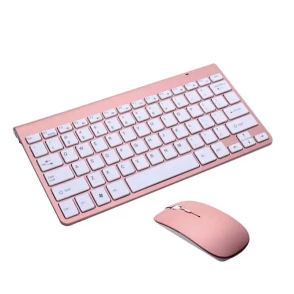 Wireless Set Keyboard and Mouse, Pink | KW901