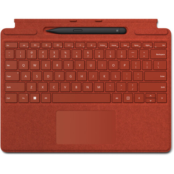 Microsoft  Surface Pro Signature Keyboard with Microsoft Surface Slim Pen 2 - Poppy Red | 8X6-00021