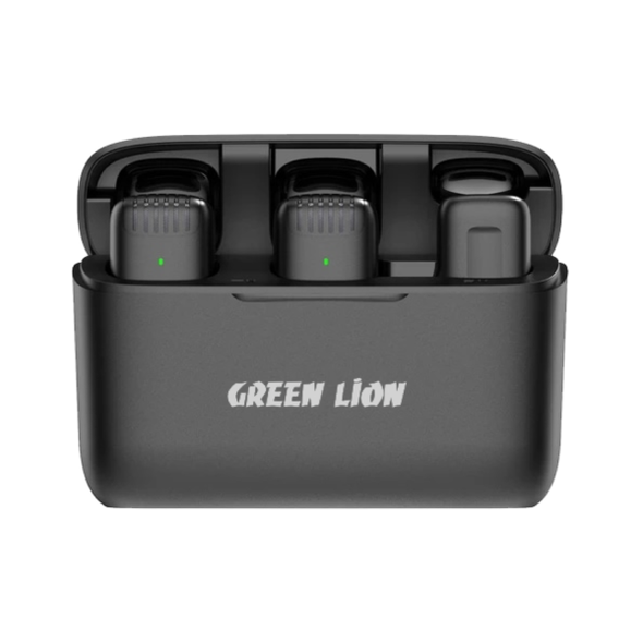 Green Lion 2 in 1 Wireless Microphone with Lightning Connector - Black | GN2WMICLGBK
