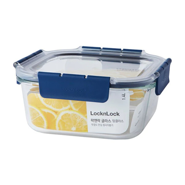 LocknLock Topclass Square Glass 1.4L Food Container | LBG234