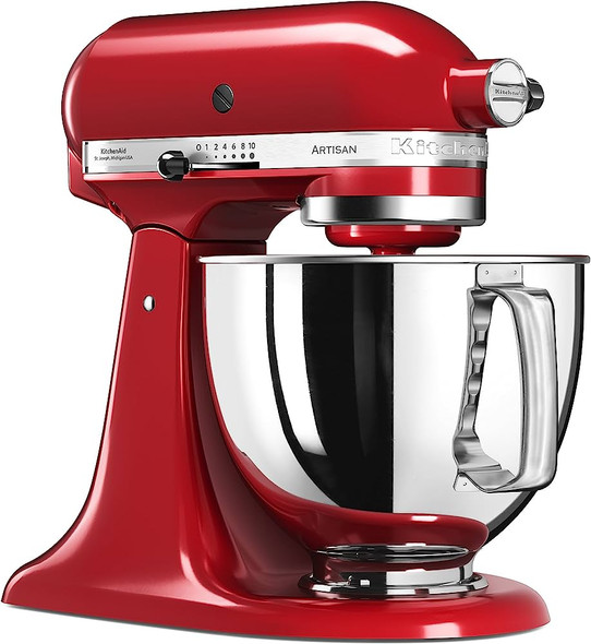 KitchenAid Artisan Series 4.8L Tilt-Head Stand Mixer Empire Red | 5KSM125EER