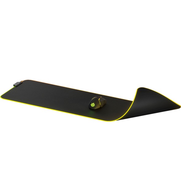 Yellow Edge Medium (300*600) Mouse Pad - Black | MP-0025