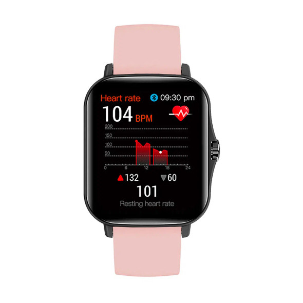 Hyundai P270 Smart Watch, Black/Pink | HYP270BK/PK