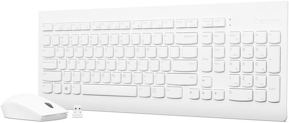 Lenovo 510 Wireless Keyboard and Mouse Combo, White | GX30W75336