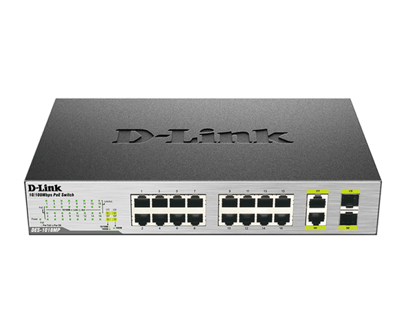 D-Link 18-Port Unmanaged PoE Switch |DES-1018MP